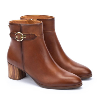 Pikolinos Calafat brown leather ankle boots