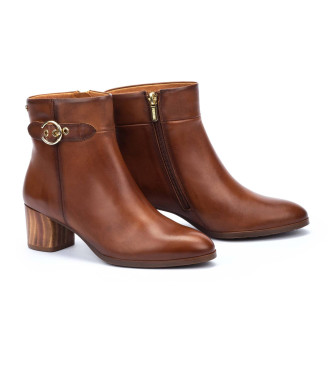 Pikolinos Calafat brown leather ankle boots