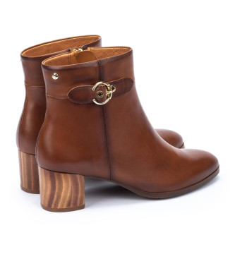 Pikolinos Calafat brown leather ankle boots