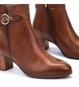 Pikolinos Calafat brown leather ankle boots