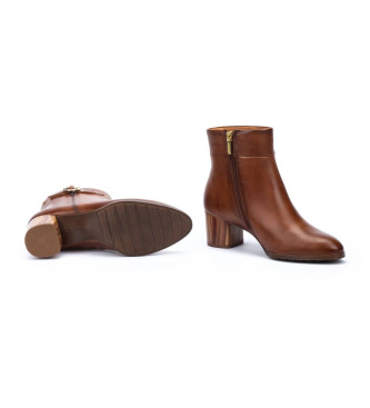 Pikolinos Calafat brown leather ankle boots