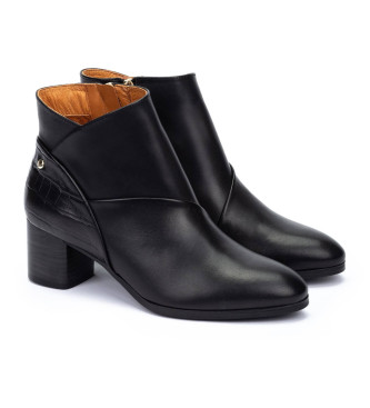 Pikolinos Calafat Leren Enkellaarsjes zwart