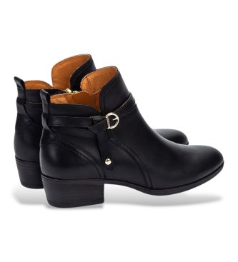 Pikolinos Daroca Leather Ankle Boots black