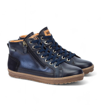 Pikolinos Bottines en cuir bleu marine Lagos