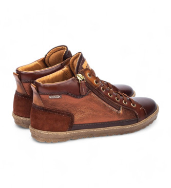 Pikolinos Bottines en cuir marron Lagos