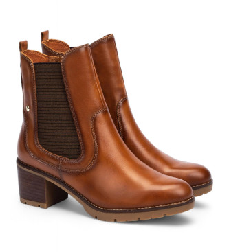 Pikolinos Brown Llanes leather ankle boots