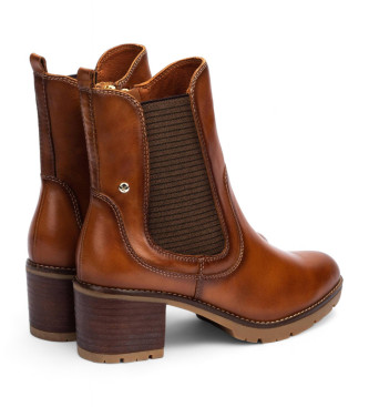 Pikolinos Brown Llanes leather ankle boots