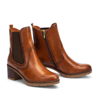 Pikolinos Brown Llanes leather ankle boots