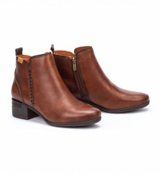 Pikolinos Brown Malaga Leather Ankle Boots 