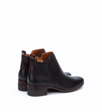 Pikolinos Leather Ankle Boots Malaga black