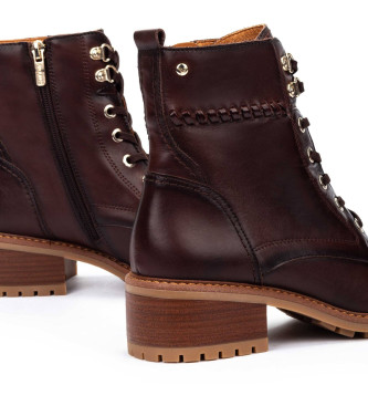 Pikolinos Medina Lederstiefelette dunkelbraun