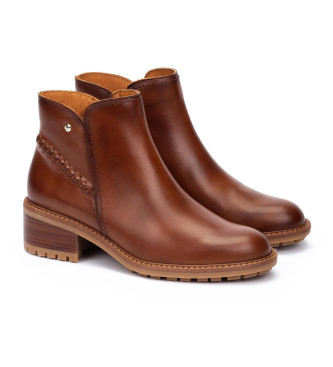 Pikolinos Bruine Medina Leren Enkellaarsjes