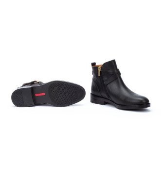 Pikolinos Booties en cuir Puertollano noir