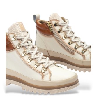 Pikolinos Skórzane buty za kostkę Vigo białe