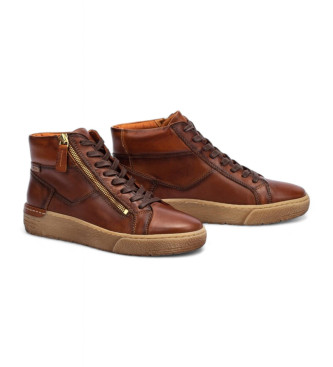 Pikolinos Bottines de sport en cuir marron Vitoria