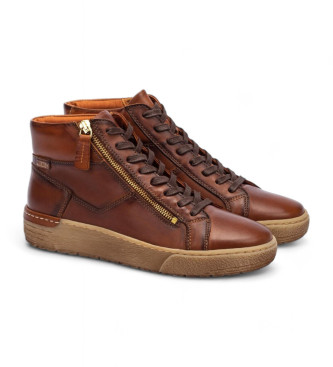 Pikolinos Bottines de sport en cuir marron Vitoria