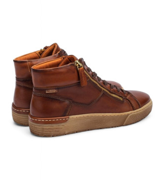 Pikolinos Bottines de sport en cuir marron Vitoria