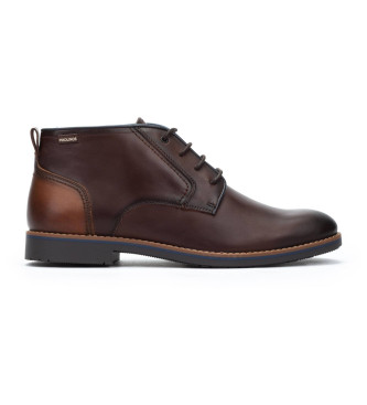 Pikolinos Brown Leon Leather Ankle Boots