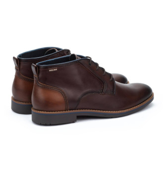 Pikolinos Brown Leon Leather Ankle Boots