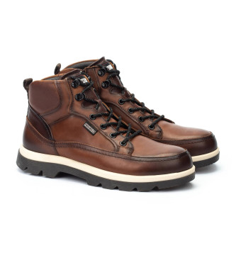 Pikolinos Brown Vigo Leather Ankle Boots