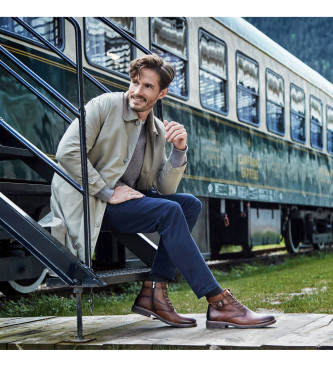 Pikolinos Botines de Piel York marr�n