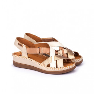 Pikolinos Cadaques beige leren sandalen