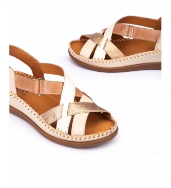 Pikolinos Cadaques beige leather sandals