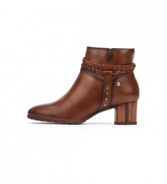 Pikolinos Calafat brown leather ankle boots -Heel height 5,5cm