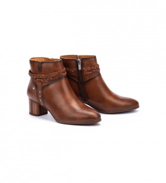 Pikolinos Calafat brown leather ankle boots -Heel height 5,5cm