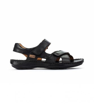 Pikolinos Leren sandalen Tarifa 06J zwart