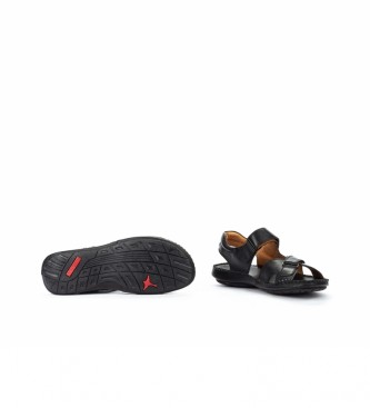 Pikolinos Leren sandalen Tarifa 06J zwart