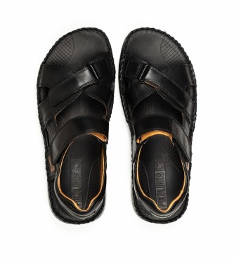 Pikolinos Leren sandalen Tarifa 06J zwart