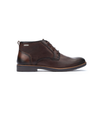 Pikolinos Brown Leon Leather Ankle Boots