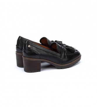 Pikolinos Leather Shoes Llanes black