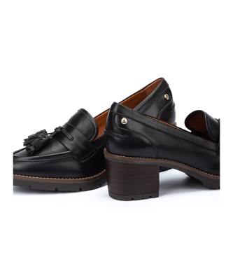 Pikolinos Leather Shoes Llanes black