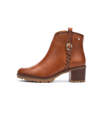 Pikolinos Brown Llanes Leather Ankle Boots
