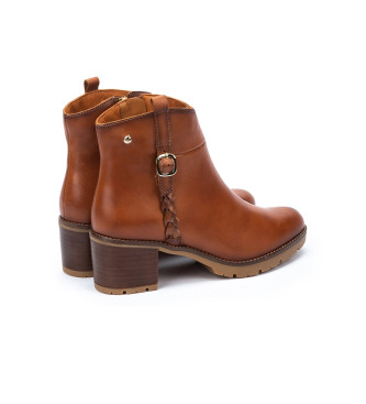 Pikolinos Brown Llanes Leather Ankle Boots