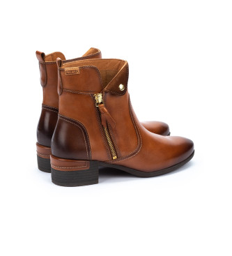 Pikolinos Brown Malaga Leather Ankle Boots