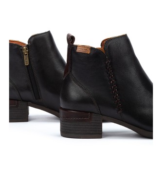 Pikolinos Leather Ankle Boots Malaga black