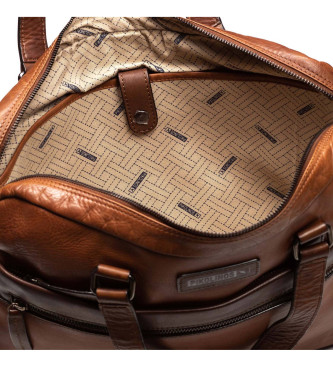 Pikolinos Belmonte brown leather briefcase