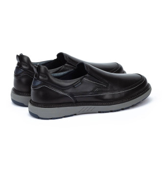 Pikolinos Skórzane mokasyny Bilbao czarne