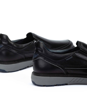 Pikolinos Skórzane mokasyny Bilbao czarne