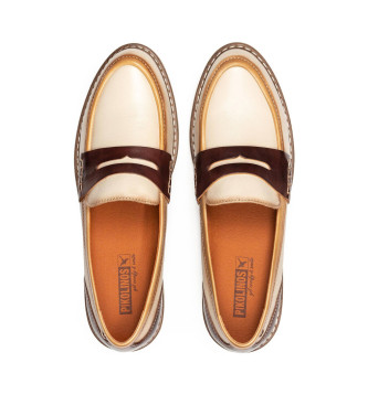 Pikolinos Leder Mokassins Aldaya wei� creme