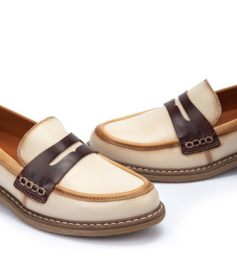 Pikolinos Leder Mokassins Aldaya wei� creme