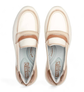 Pikolinos Beige loafers i lder Asturias