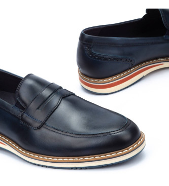Pikolinos Navy Avila Leather Moccasins