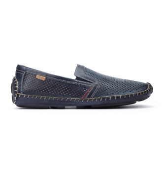 Pikolinos Blaue Jerez Leder-Slipper
