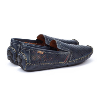 Pikolinos Blaue Jerez Leder-Slipper