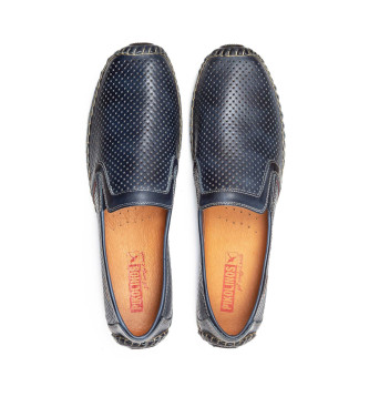 Pikolinos Blaue Jerez Leder-Slipper