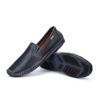 Pikolinos Blaue Jerez Leder-Slipper